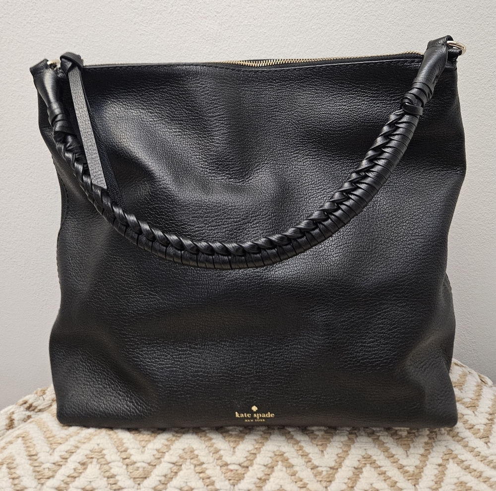 Kate Spade Black Leather Shoulder Bag